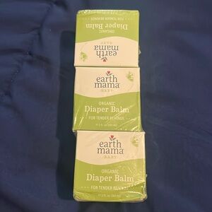 NIB! 3x Earth Mama organic diaper Balm